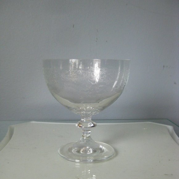 Mikasa Crystal Barware Victorian Lace 4 Saucers (coupes) - Picture 4 of 5